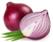 Image of fresh red and white onions on white background