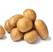 Image of fresh raw potatoes on white background