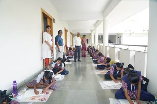 A group of people sitting on the floorAI-generated content may be incorrect.
