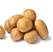 Image of fresh raw potatoes on white background