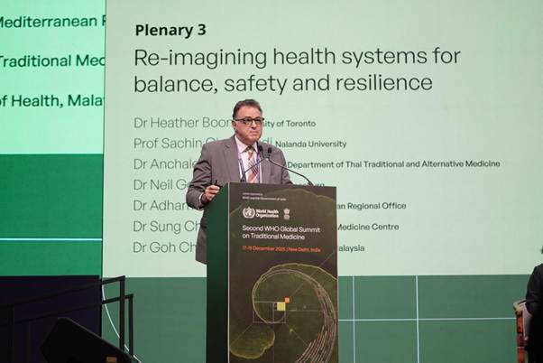 A person standing at a podiumAI-generated content may be incorrect.