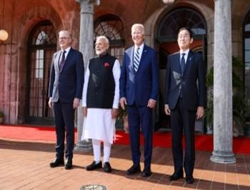 Photo session before the Quad Leaders  Meeting